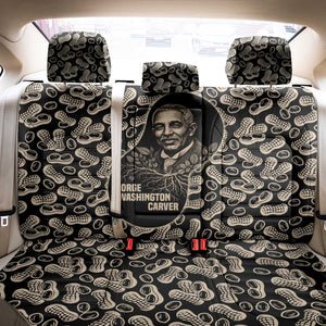 George Washington Carver Back Car Seat Cover Peanut From Soil Comes Knowledge Quote and Agricultural Roots - African Pride