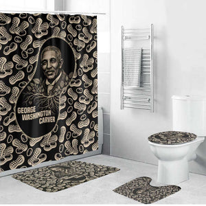 George Washington Carver Bathroom Set Peanut From Soil Comes Knowledge Quote and Agricultural Roots - African Pride