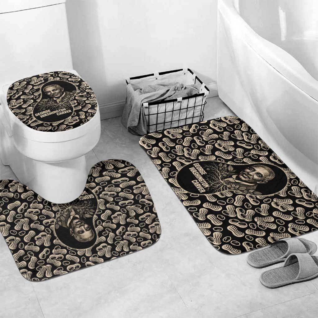 George Washington Carver Bathroom Set Peanut From Soil Comes Knowledge Quote and Agricultural Roots - African Pride