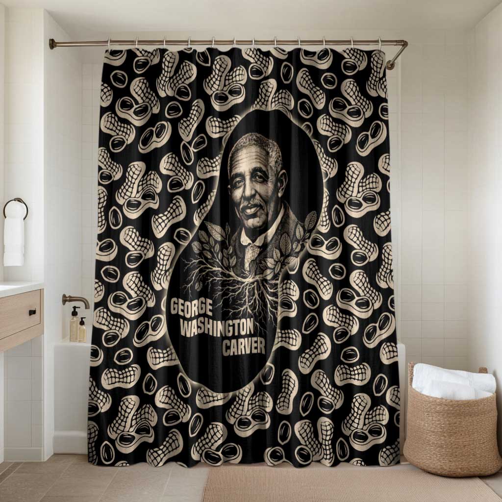 George Washington Carver Bathroom Set Peanut From Soil Comes Knowledge Quote and Agricultural Roots - African Pride