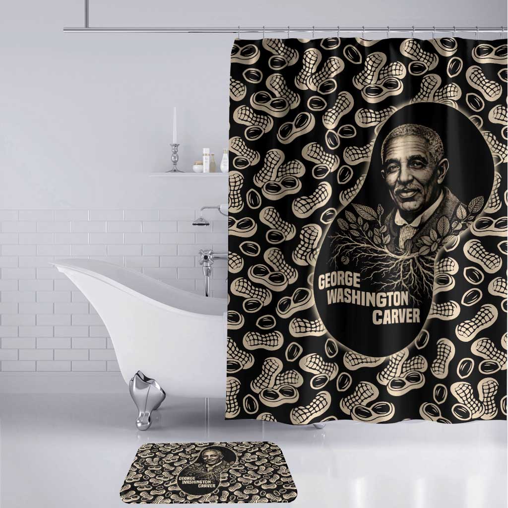George Washington Carver Bathroom Set Peanut From Soil Comes Knowledge Quote and Agricultural Roots - African Pride