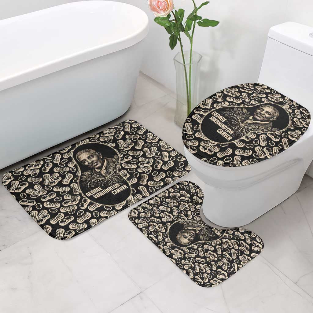 George Washington Carver Bathroom Set Peanut From Soil Comes Knowledge Quote and Agricultural Roots - African Pride