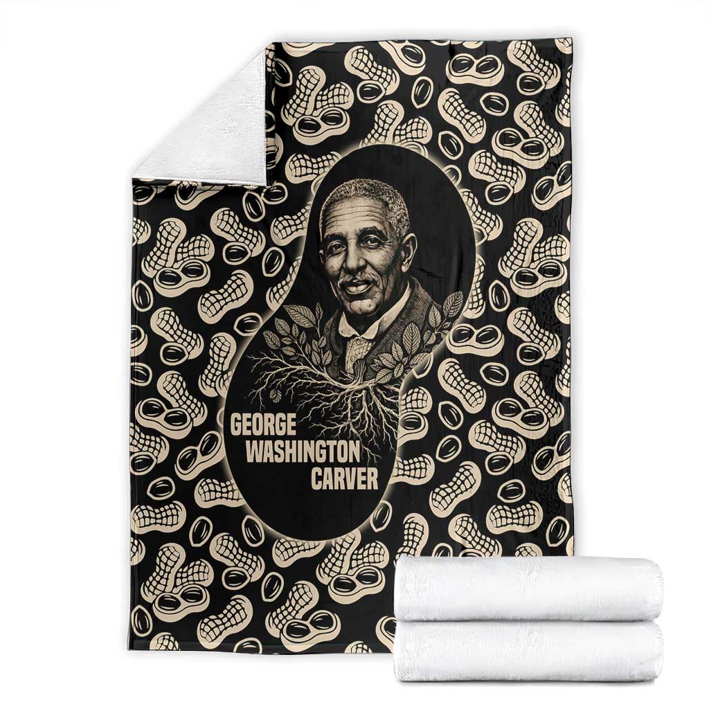 George Washington Carver Blanket Peanut From Soil Comes Knowledge Quote and Agricultural Roots - African Pride