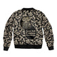 George Washington Carver Bomber Jacket Peanut From Soil Comes Knowledge Quote and Agricultural Roots - African Pride