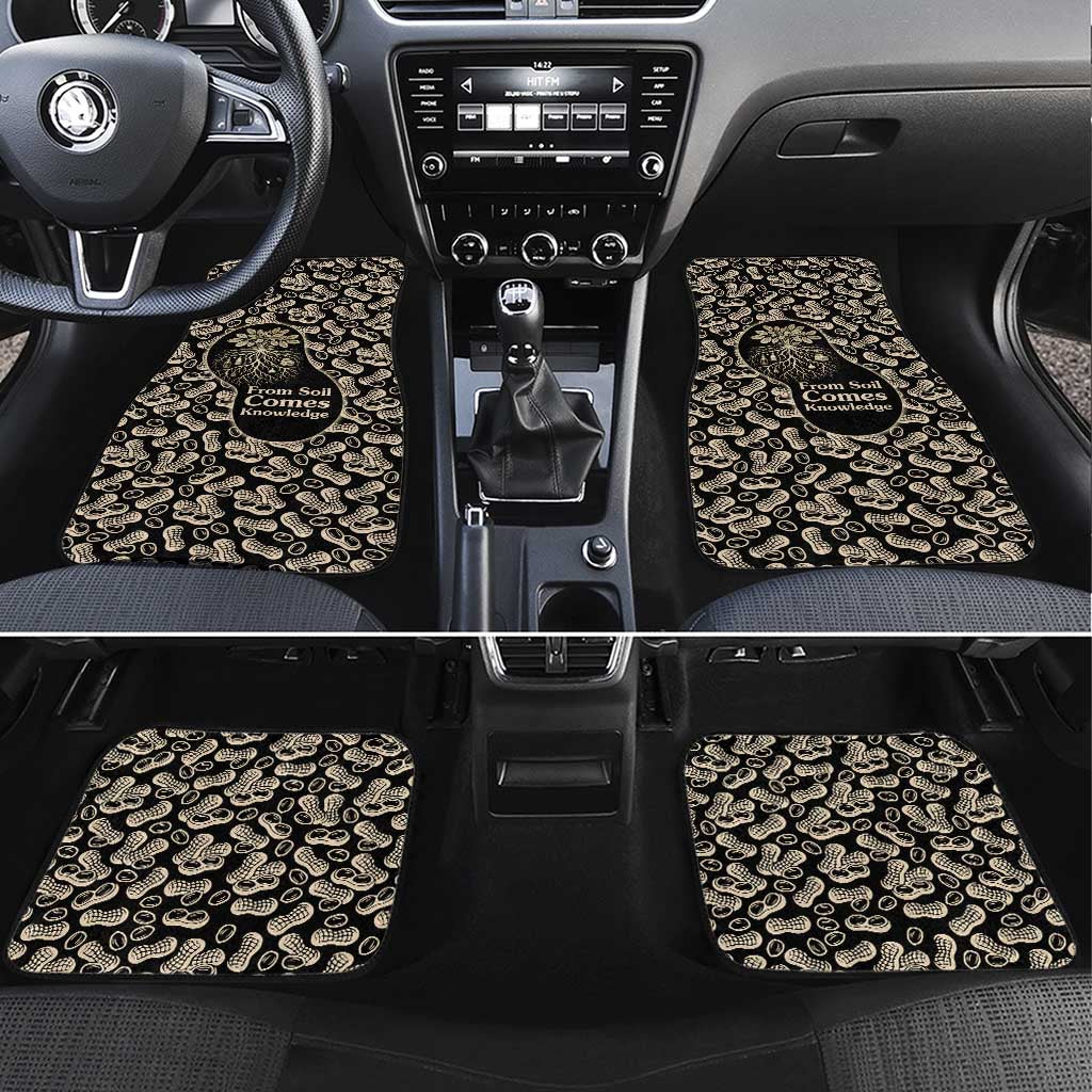 George Washington Carver Car Mats Peanut From Soil Comes Knowledge Quote and Agricultural Roots - African Pride