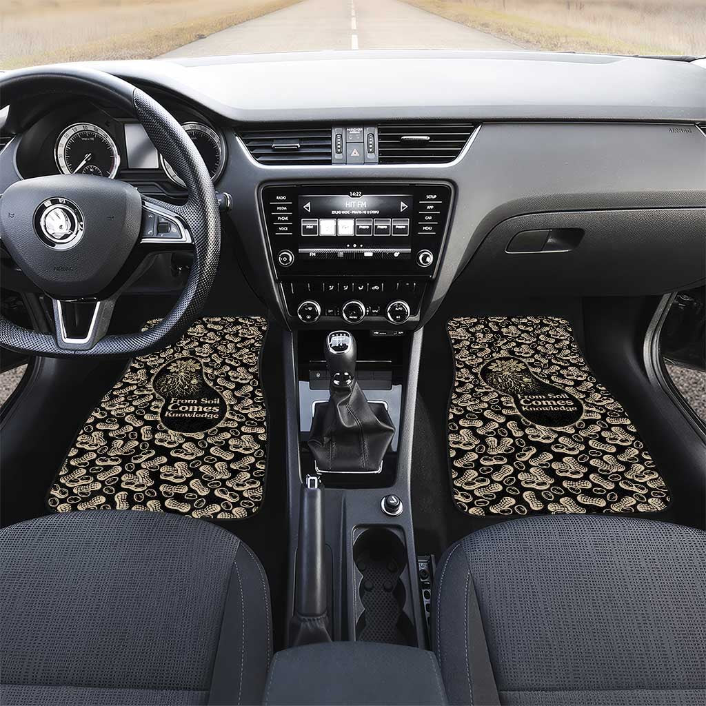 George Washington Carver Car Mats Peanut From Soil Comes Knowledge Quote and Agricultural Roots - African Pride