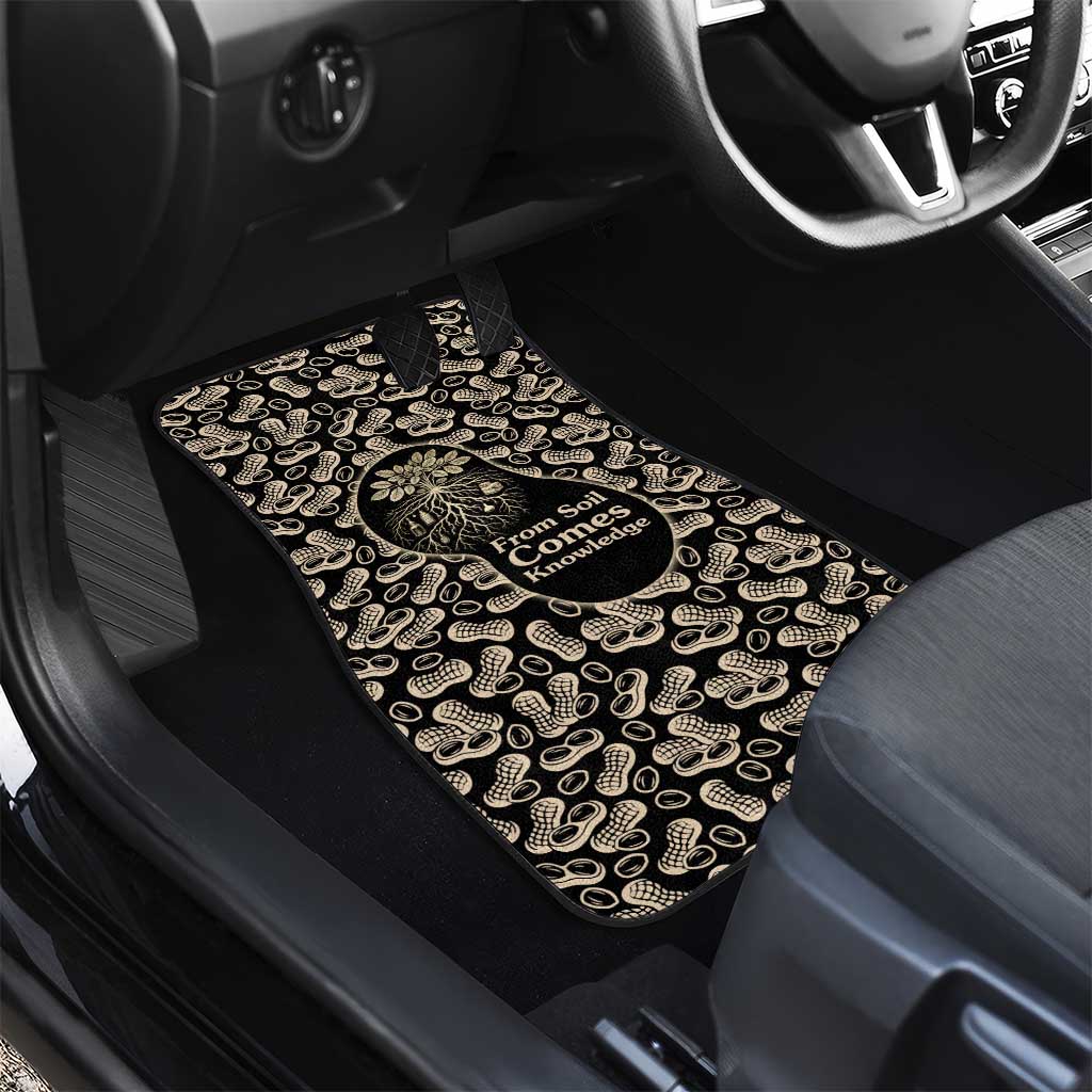 George Washington Carver Car Mats Peanut From Soil Comes Knowledge Quote and Agricultural Roots - African Pride