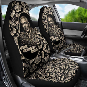 George Washington Carver Car Seat Cover Peanut From Soil Comes Knowledge Quote and Agricultural Roots - African Pride