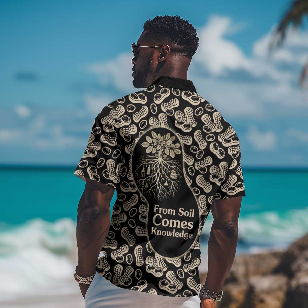 George Washington Carver Hawaiian Shirt Peanut From Soil Comes Knowledge Quote and Agricultural Roots - African Pride