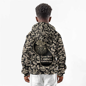 George Washington Carver Kid Hoodie Peanut From Soil Comes Knowledge Quote and Agricultural Roots - African Pride