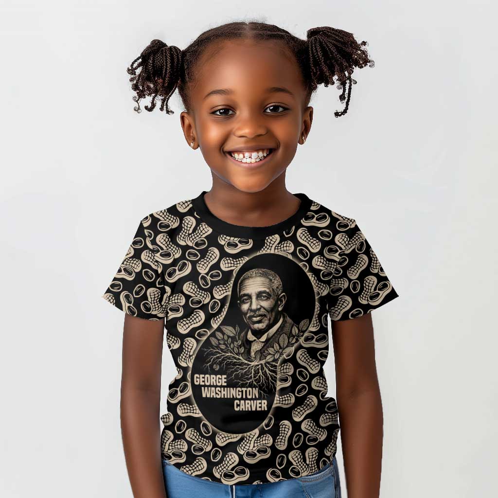 George Washington Carver Kid T shirt Peanut From Soil Comes Knowledge Quote and Agricultural Roots - African Pride