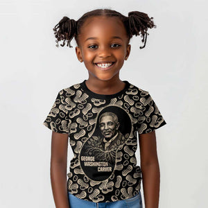 George Washington Carver Kid T shirt Peanut From Soil Comes Knowledge Quote and Agricultural Roots - African Pride