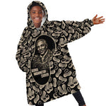 George Washington Carver Kid Wearable Blanket Hoodie Peanut From Soil Comes Knowledge Quote and Agricultural Roots - African Pride