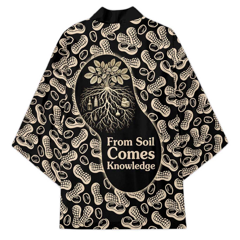 George Washington Carver Kimono Peanut From Soil Comes Knowledge Quote and Agricultural Roots - African Pride