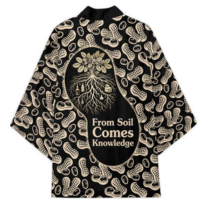 George Washington Carver Kimono Peanut From Soil Comes Knowledge Quote and Agricultural Roots - African Pride