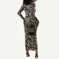 George Washington Carver Long Sleeve Bodycon Dress Peanut From Soil Comes Knowledge Quote and Agricultural Roots - African Pride