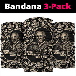 George Washington Carver Neck Gaiter Peanut From Soil Comes Knowledge Quote and Agricultural Roots - African Pride