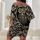 George Washington Carver Off Shoulder Short Dress Peanut From Soil Comes Knowledge Quote and Agricultural Roots - African Pride