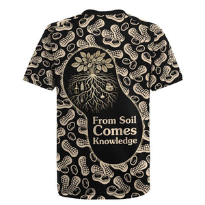 George Washington Carver Rugby Jersey Peanut From Soil Comes Knowledge Quote and Agricultural Roots - African Pride