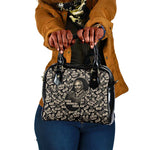 George Washington Carver Shoulder Handbag Peanut From Soil Comes Knowledge Quote and Agricultural Roots - African Pride