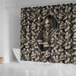 George Washington Carver Shower Curtain Peanut From Soil Comes Knowledge Quote and Agricultural Roots - African Pride