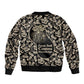 George Washington Carver Sleeve Zip Bomber Jacket Peanut From Soil Comes Knowledge Quote and Agricultural Roots - African Pride
