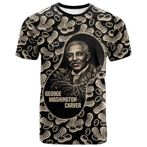 George Washington Carver T shirt Peanut From Soil Comes Knowledge Quote and Agricultural Roots - African Pride