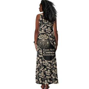 George Washington Carver Tank Maxi Dress Peanut From Soil Comes Knowledge Quote and Agricultural Roots - African Pride
