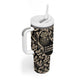 George Washington Carver Tumbler With Handle Peanut From Soil Comes Knowledge Quote and Agricultural Roots - African Pride