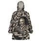 George Washington Carver Wearable Blanket Hoodie Peanut From Soil Comes Knowledge Quote and Agricultural Roots - African Pride