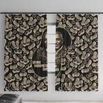 George Washington Carver Window Curtain Peanut From Soil Comes Knowledge Quote and Agricultural Roots - African Pride