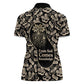 George Washington Carver Women Polo Shirt Peanut From Soil Comes Knowledge Quote and Agricultural Roots - African Pride