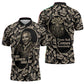 George Washington Carver Zipper Polo Shirt Peanut From Soil Comes Knowledge Quote and Agricultural Roots - African Pride