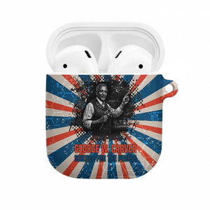 George Washington Carver AirPods Case with Science Teaching Scene, Education Is the Key Quote - African Pride