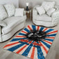 George Washington Carver Area Rug with Science Teaching Scene, Education Is the Key Quote - African Pride
