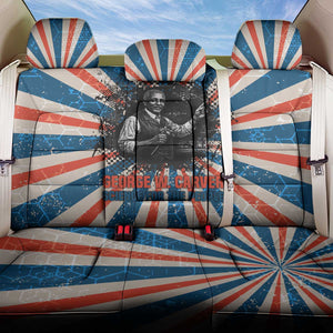 George Washington Carver Back Car Seat Cover with Science Teaching Scene, Education Is the Key Quote - African Pride