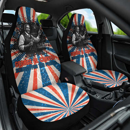 George Washington Carver Car Seat Cover with Science Teaching Scene, Education Is the Key Quote - African Pride