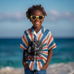 George Washington Carver Kid Hawaiian Shirt with Science Teaching Scene, Education Is the Key Quote - African Pride