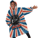 George Washington Carver Kid Wearable Blanket Hoodie with Science Teaching Scene, Education Is the Key Quote - African Pride