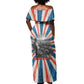George Washington Carver Off Shoulder Maxi Dress with Science Teaching Scene, Education Is the Key Quote - African Pride