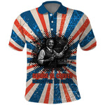 George Washington Carver Polo Shirt with Science Teaching Scene, Education Is the Key Quote - African Pride