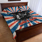 George Washington Carver Quilt Bed Set with Science Teaching Scene, Education Is the Key Quote - African Pride