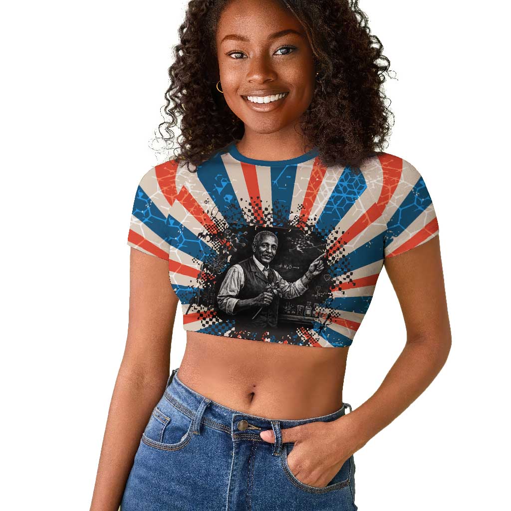 George Washington Carver Raglan Cropped T shirt with Science Teaching ...
