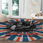 George Washington Carver Round Carpet with Science Teaching Scene, Education Is the Key Quote - African Pride