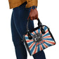 George Washington Carver Shoulder Handbag with Science Teaching Scene, Education Is the Key Quote - African Pride