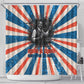 George Washington Carver Shower Curtain with Science Teaching Scene, Education Is the Key Quote - African Pride