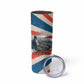 George Washington Carver Skinny Tumbler with Science Teaching Scene, Education Is the Key Quote - African Pride