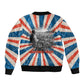 George Washington Carver Sleeve Zip Bomber Jacket with Science Teaching Scene, Education Is the Key Quote - African Pride