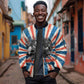 George Washington Carver Sleeve Zip Bomber Jacket with Science Teaching Scene, Education Is the Key Quote - African Pride