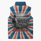 George Washington Carver Sleeveless Puffer Jacket with Science Teaching Scene, Education Is the Key Quote - African Pride